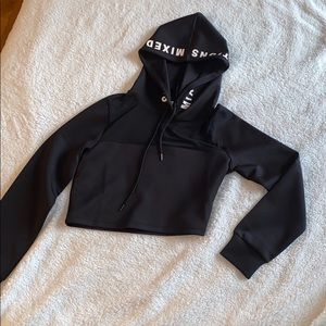 F21 cropped hoodie